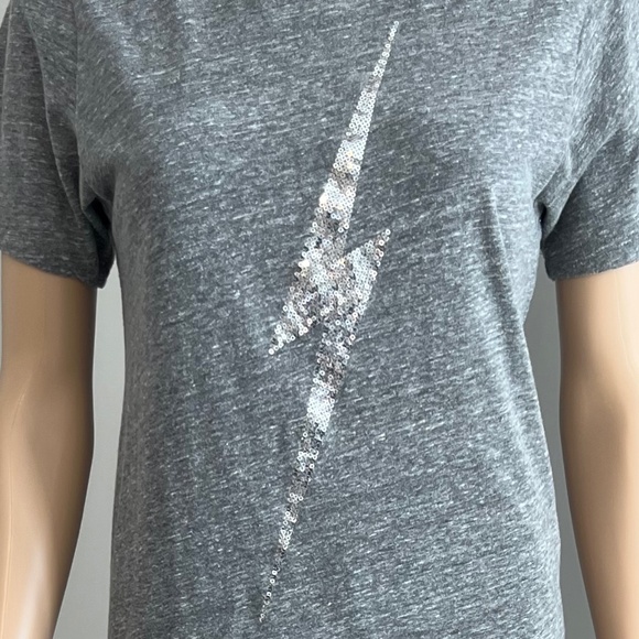 Urban Decay Sequin Lightening Bolt Tee, Size Small - Picture 7 of 11